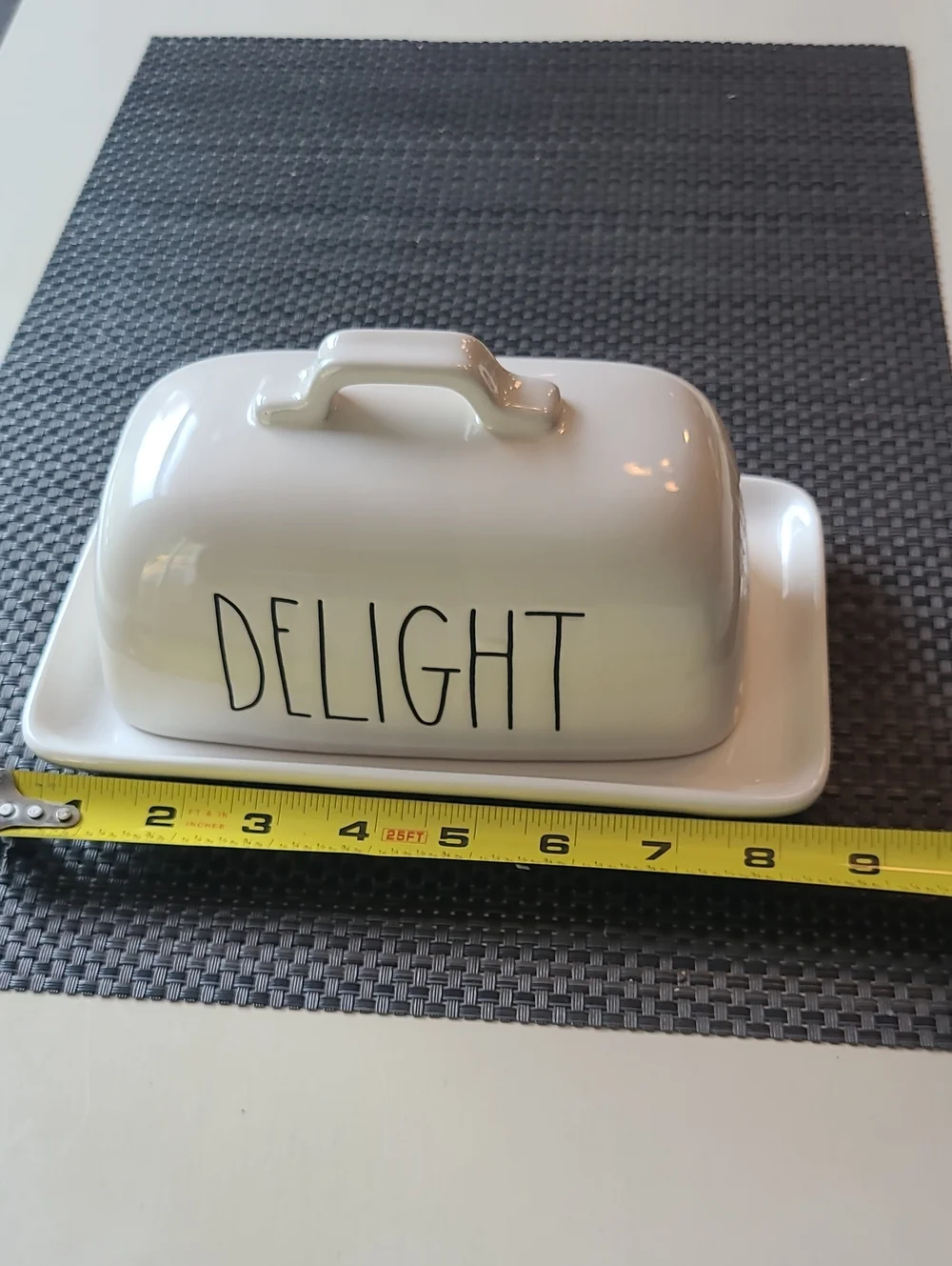 Delight White Ceramic Butter Dish - Classic Home Dining